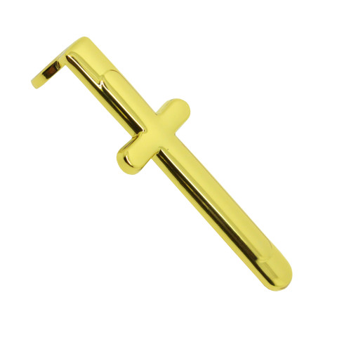 Epingle Croix Plaqué Or 24 ct ★