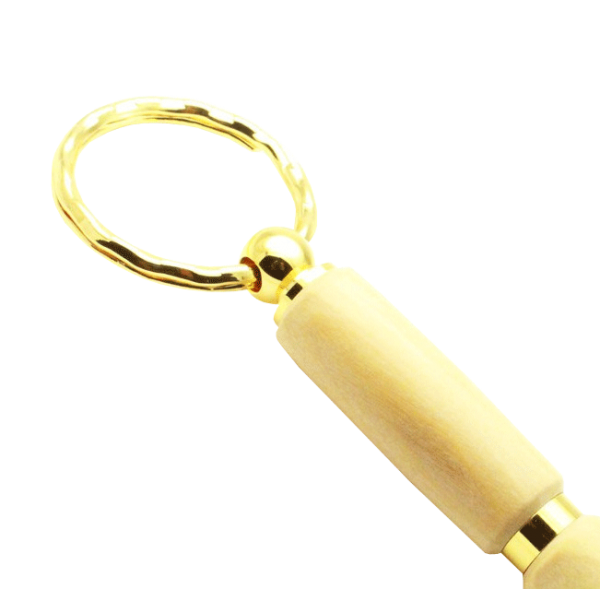 Porte Clés Stylo Plaqué Or 24 ct ★