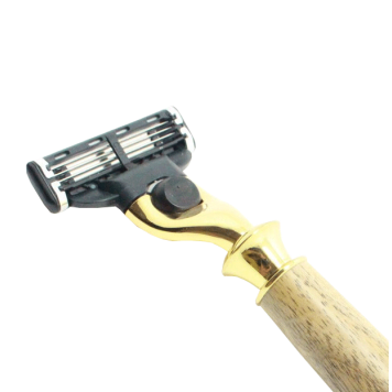 Rasoir Mach 3 Plaqué Or 24 ct ★