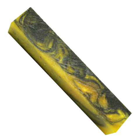 Carrelet Résine Jaune Argenté