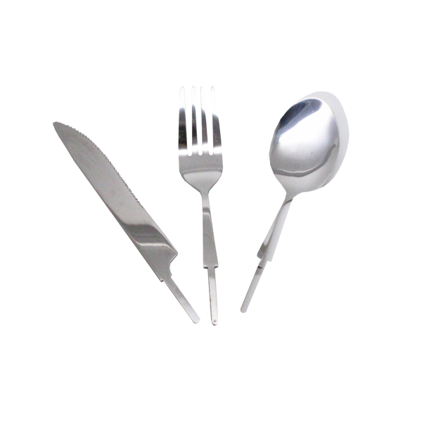 Couverts 3 Pièces Chromé ★