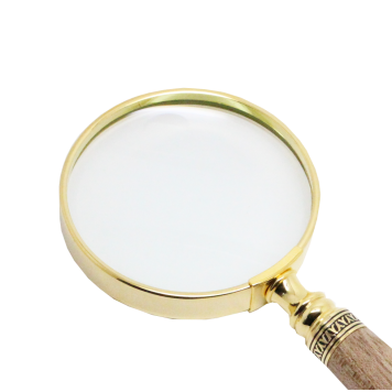 Loupe Déco Plaqué Or 10 ct ★★