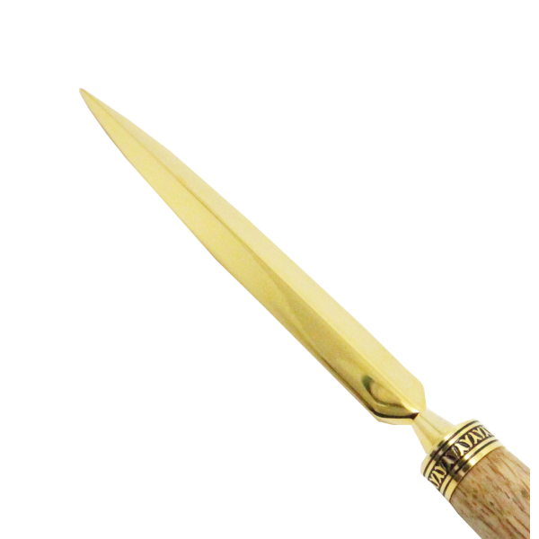 Coupe Papier Déco Plaqué Or 10 ct ★★